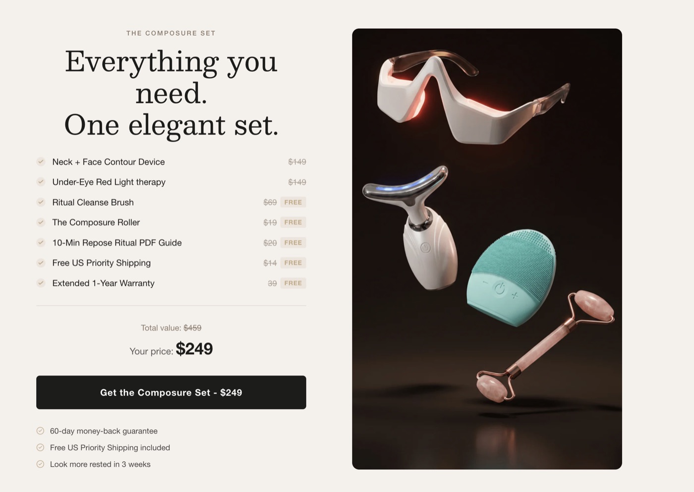 Repose — set/bundle ponuda na webshopu